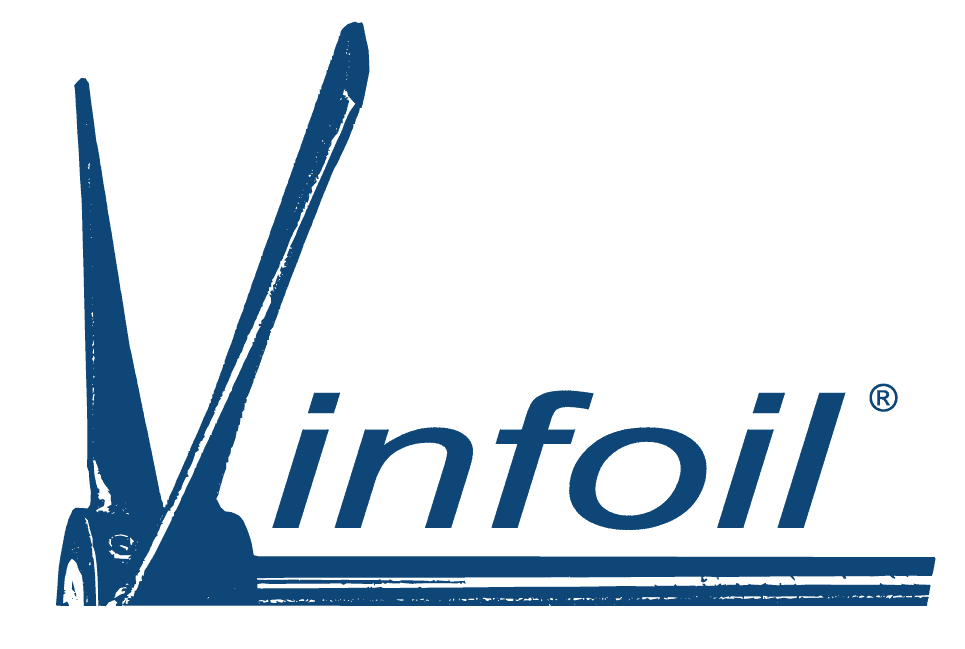 VinFoil logo, winery equipment supplier and beverage solutions partner.