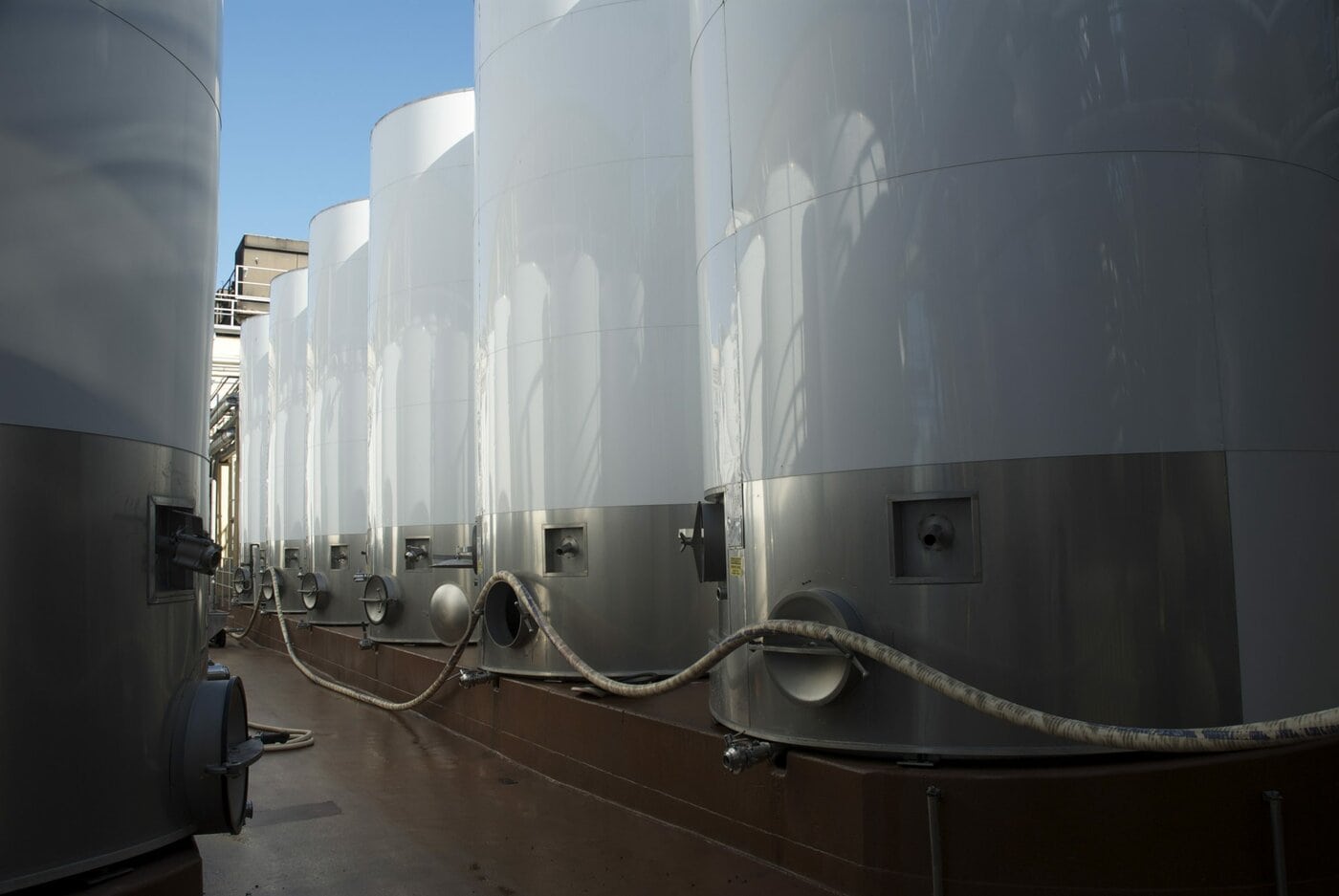 PolarClad insulation case at Mondavi, protecting dealcoholizer and vacuum distillation equipment