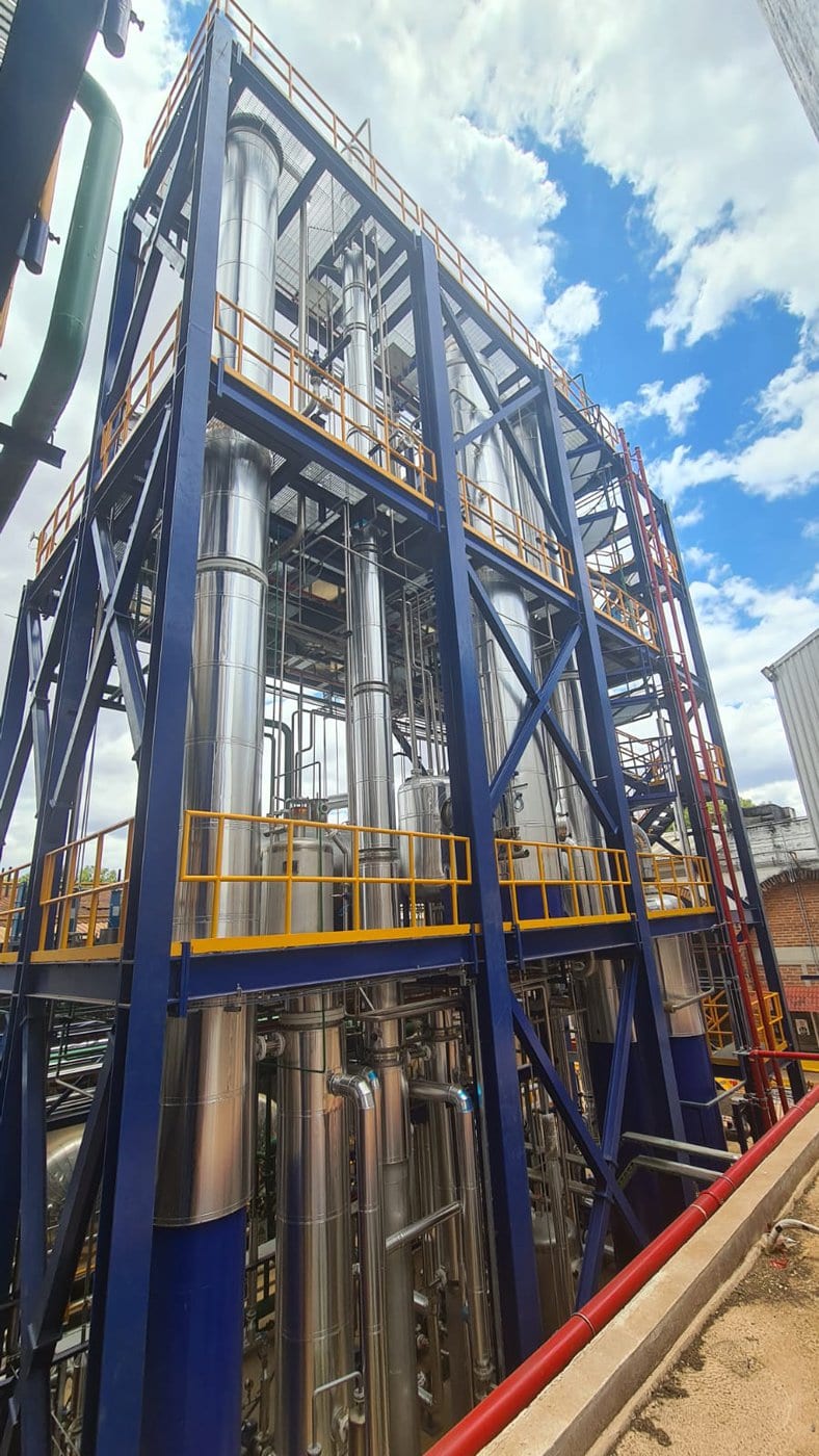 Tequila production equipment in Mexico, comparable to wine fermentation and filtration systems
