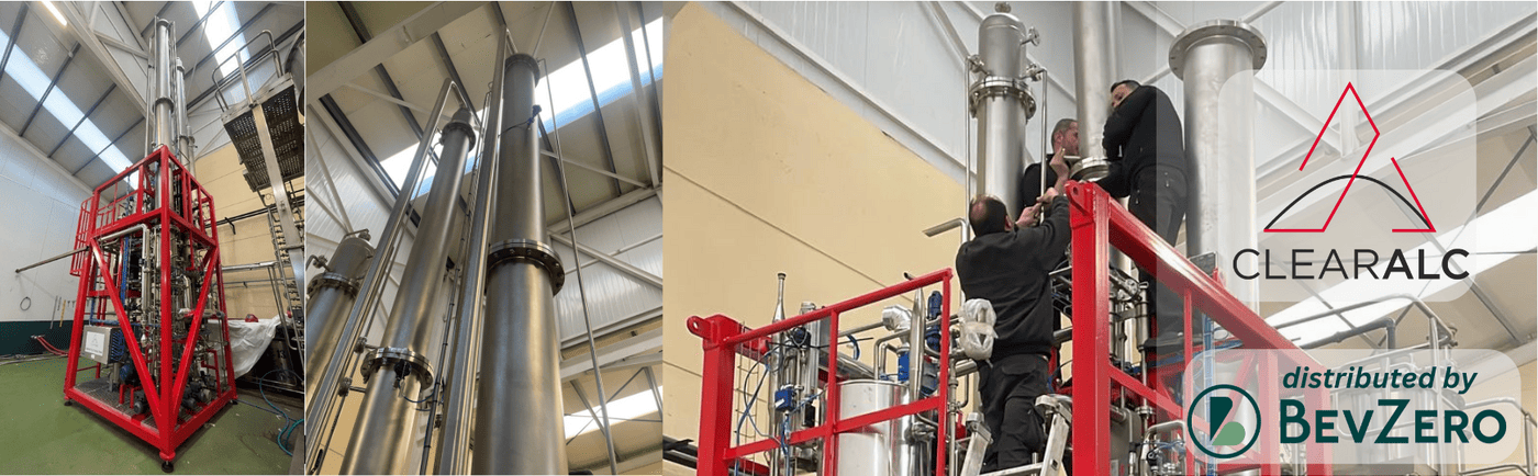 ClearAlc sustainability header for beverage industry blogs, eco-friendly dealcoholization