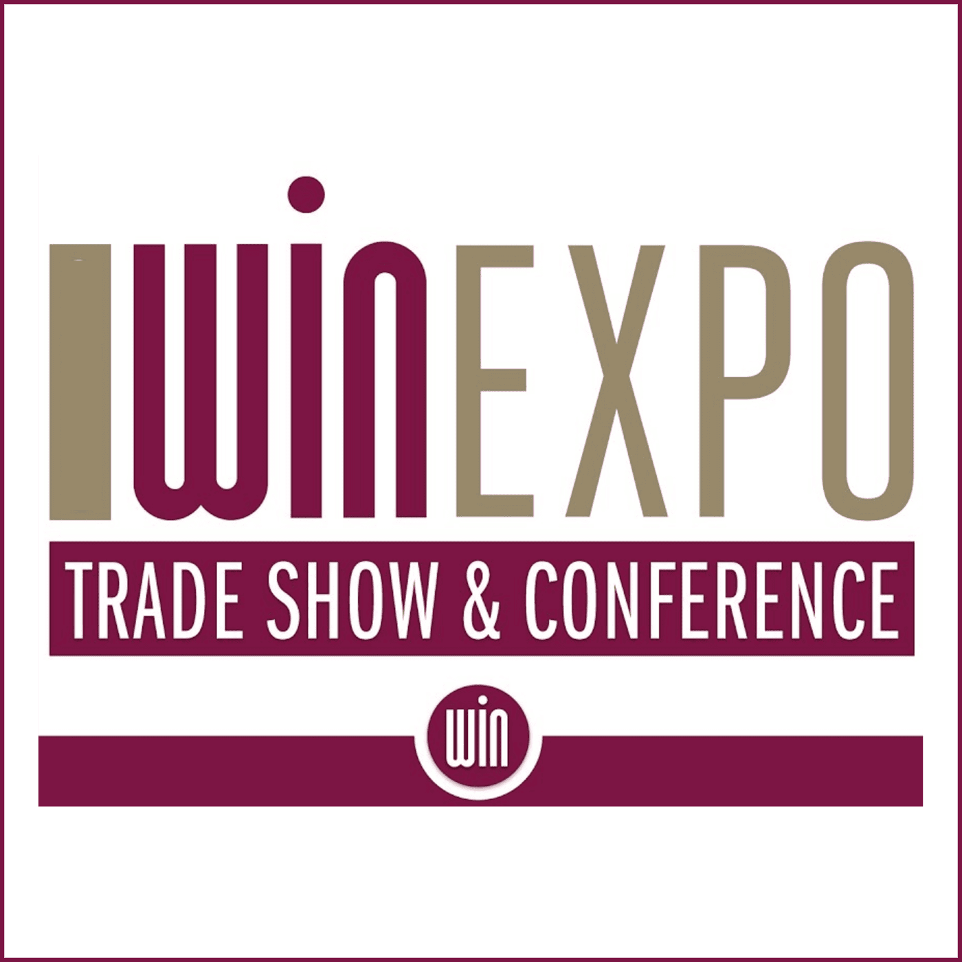 Winexpo logo, global beverage trade event for beverage development and innovation.